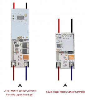 Built-in AI IoT Smart Microwave Motion Sensor Controller for DC12V 24V Strips Retrofit